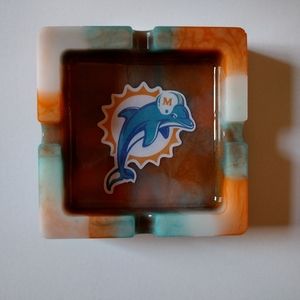 Miami Dolphins ashtray/ Miami Dolphins gifts/ sports gifts